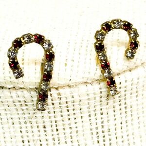 Christmas Sparkle Candy Cane Post Earrings